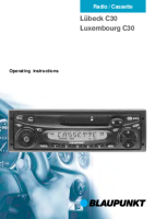 Blaupunkt Lubeck-C-30 - Owners Manual 